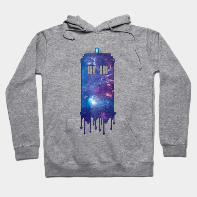 Galaxy Tardis Hoodie by octoberaine